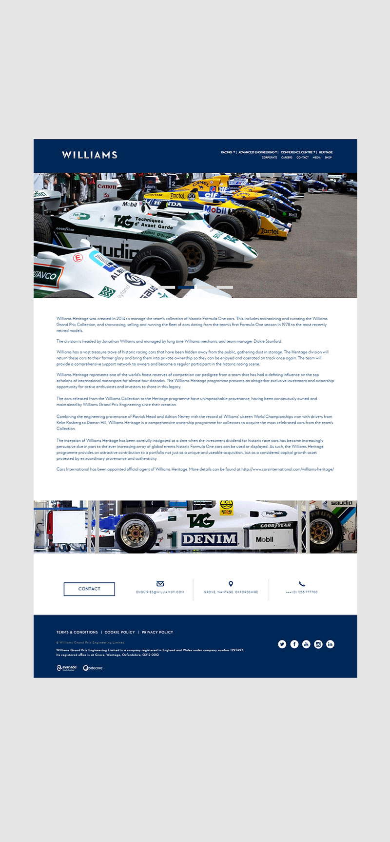 Edward Scott Design Williams Martini website 1