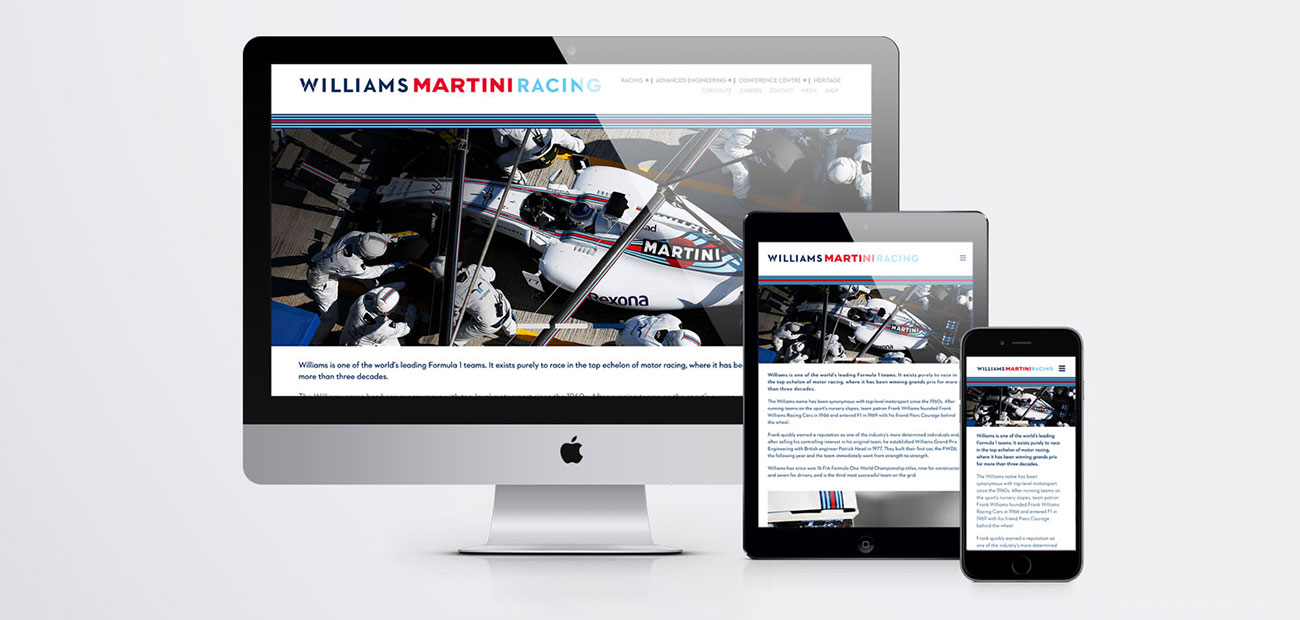 Edward Scott Design Williams Martini website 7